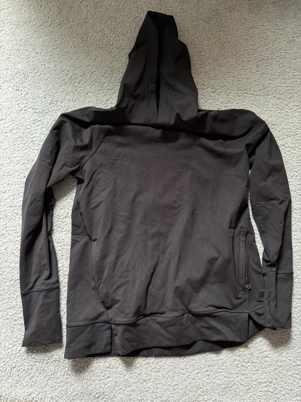 aerie Black Hooded Sweatshirt